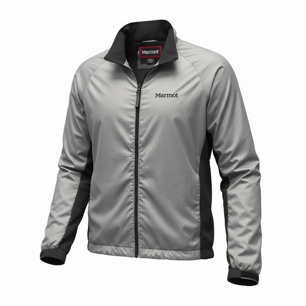 Marmot Women’s Large Light Gray Outdoor Jacket Full‎ Zip Gorpcore